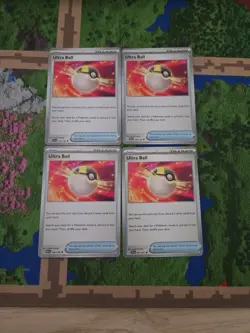 4x Ultra Ball 196/198 x4 - Scarlet & Violet - Pokemon TCG - Playset - Image 1
