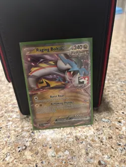 Pokemon Prize Pack Series 5 Raging Bolt ex 123/162 Holo Promo Play Stamp NM - Image 1