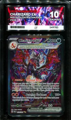 ACE 10 Charizard ex 234/091 SIR Special Illustration Rare Paldean Fates Pokemon - Image 1
