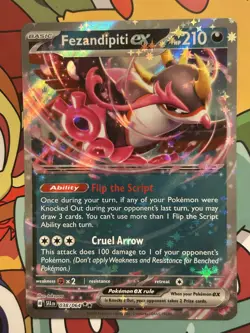 Fezandipiti EX 38/64 Double Rare Holo Shrouded Fable SV Pokemon TCG - Image 1