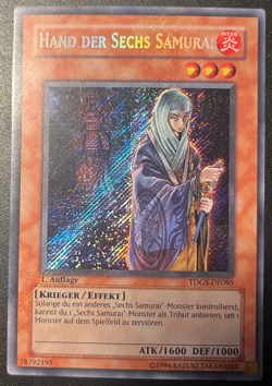 Yu-Gi-Oh! TDGS-DE085 Hand der Sechs Samurai 1. AUFLAGE SECRET RARE - Image 1