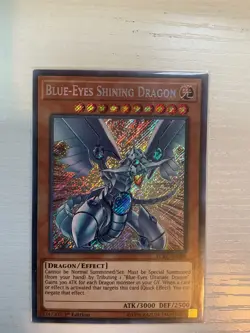 Yugioh Blue-Eyes Shining Dragon LCKC-EN008 Secret Rare 1st Ed NM - Image 2