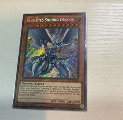 Yugioh Blue-Eyes Shining Dragon LCKC-EN008 Secret Rare 1st Ed NM - Image 4