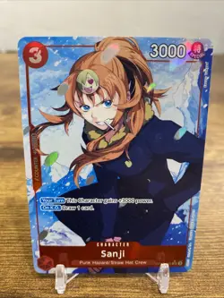 Sanji Royal Blood OP10-005 Secret Rare Parallel Foil One Piece Card - Image 1