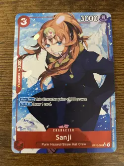 Sanji Royal Blood OP10-005 Secret Rare Parallel Foil One Piece Card - Image 2