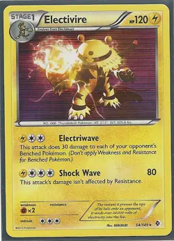 ELECTIVIRE (Holo)+ELECTABUZZ (RH) -2 EVO Boundaries Crossed Pokemon Card NM/MINT - Image 2