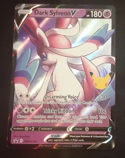 Dark Sylveon V SWSH134 SWSH: Sword & Shield Promo Cards Holo TCG NM - Image 1