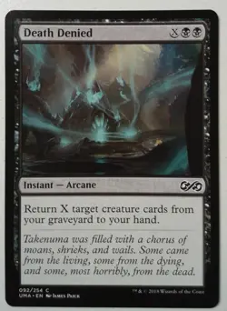 Death Denied *Common* Magic MtG x1 Ultimate Masters - Image 1