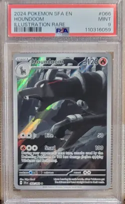 2024 Pokemon SV Shrouded Fable SFA EN Houndoom #066/064 PSA 9 - Image 1