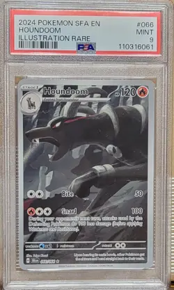 2024 Pokemon SV Shrouded Fable SFA EN Houndoom #066/064 PSA 9 - Image 1