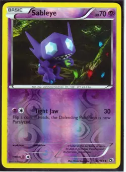 2013 SABLEYE 61/113 Legendary Treasures Pokemon REVERSE HOLO - Image 1