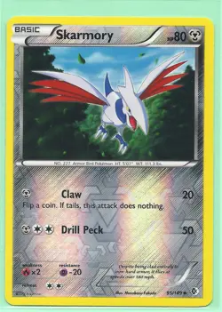 2X SKARMORY 95, 96/149 BOUNDARIES CROSSED Pokemon REV HOLO- NM/M 2012 RELEASE - Image 2