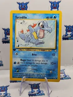 Totodile 1st Edition 80/111 Neo Genesis Pokemon LP - Image 1