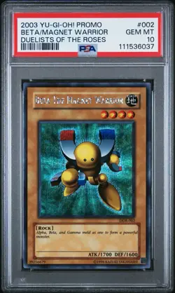 DOR-002 PSA 10 - 2003 Yu-Gi-Oh! Beta the Magnet Warrior YUGIOH YUGIOH! - Image 1
