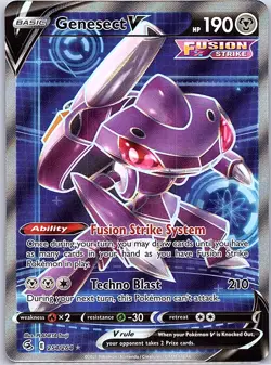 Genesect V (Full Art) 254/264 SWSH08: Fusion Strike - Pokemon Card - NM - Image 1
