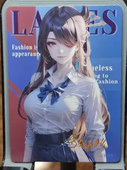 ZR ZR-08 Coquettish Words Goddess Story Anime Card Waifu ZR08 Beidou Beauty Feel - Image 1