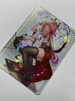 Yae Miko Genshin Impact Sexy ACG Goddess Story Waifu Card Girl Holo Doujin Anime - Image 3