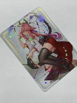 Yae Miko Genshin Impact Sexy ACG Goddess Story Waifu Card Girl Holo Doujin Anime - Image 4