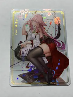 Yae Miko Genshin Impact Sexy ACG Goddess Story Waifu Card Girl Holo Doujin Anime - Image 5