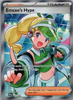 Pokemon Card Emcee's Hype 220/182 Destined Rivals - Near Mint - Image 1