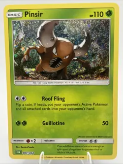 Pinsir 007/034 CLV Holo Pokemon Trading Card Game Classic English #2 - Image 1