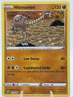 Pokemon TCG-Hitmonlee Holo 011/034-Trading Card Game Classic - Image 1