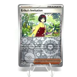 Erika's Invitation Reverse Holo NM 160/165 Scarlet & Violet 151 Pokemon Card - Image 1