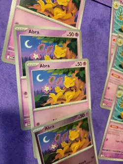 Pokemon Abra Kadabra Alakazam Mega Evolution Playset X12 Near Mint Cards - Image 5