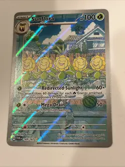 Sunflora 169/167 Sv06: Twilight Masquerade Holo Full Art Pokemon Card - Image 1