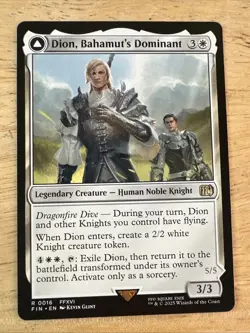 Dion, Bahamut's Dominant Regular - Final Fantasy MTG-NM - Image 1