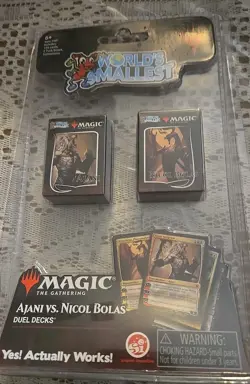 Magic The Gathering World's Smallest AJANI VS NICOL BOLAS Mini Duel Decks MTG - Image 1