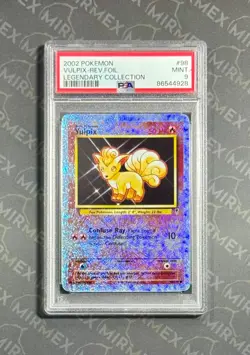 Pokemon PSA 9 Vulpix #98 Reverse Foil Legendary Collection 2002 English - Image 2