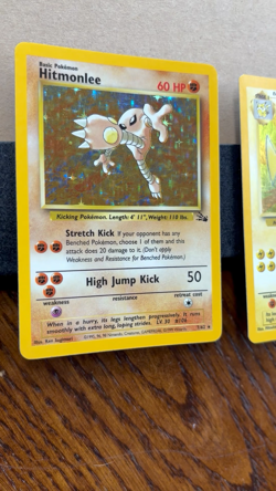 Pokemon TCG Fossil Lot of 3 Holo Rare Hitmonlee Ditto Raichu Ungraded - Image 2