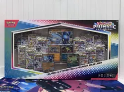 Lucario Ex & Tyranitar Ex Premium Collection Prismatic Evolution Pokemon SV - Image 1