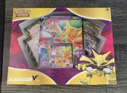 Pokemon TCG: Alakazam V Box New And Factory Sealed 4 Booster Packs 820650807480 - Image 1