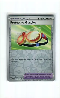 PROTECTIVE GOGGLES 164 REVERSE HOLO SCARLET & VIOLET 151 POKEMON MINT 2023 - Image 1