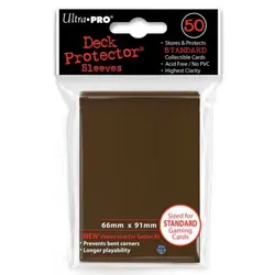 50 Ultra Pro BROWN Deck Protector Standard Card SLEEVES MTG Magic Pokemon 84027 - Image 1