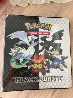 Pokemon TCG Black & White Ultra Pro Binder 2011 with 100+ Assorted Cards XY Rare - Image 1