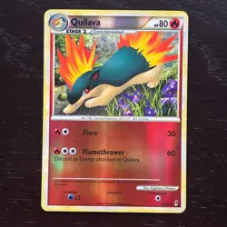 Quilava 49/95 Pokemon Call of Legends HS Reverse Holo Uncommon Card LP/MP - Image 1