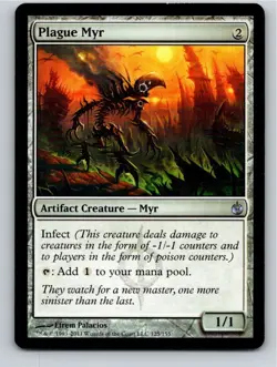 Magic the Gathering Plague Myr Mirrodin Besieged MTG Free Shipping! - Image 1