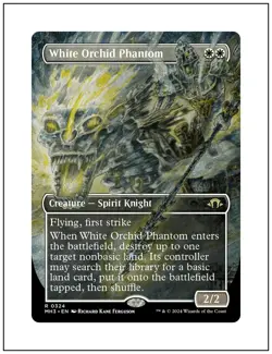 1x White Orchid Phantom, Borderless Art, Magic the Gathering MTG NM - Image 1