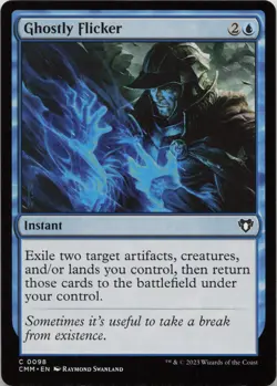 Ghostly Flicker C Commander Masters 98 NM MTG - Image 1