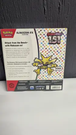 Pokemon TCG Scarlet and Violet - 151 Alakazam ex Collection Box - 4 Packs 820650855269 - Image 2