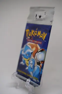 21.43g Pokemon Base Set Booster Pack Unlimited Blastoise WOTC TCG Vintage Sealed - Image 4