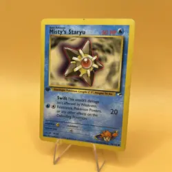 Pokemon 1st Edition Gym Heroes Set COMMON Misty's Staryu 90/132 Lightly Played - Image 3