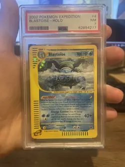 2002 Pokemon Expedition #4 Blastoise Holo PSA 7 NM! - Image 1