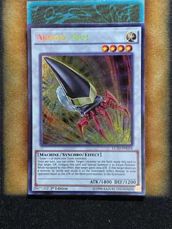 Yugioh Armory Arm LC5D-EN034 Secret Rare 1st Ed LP - Image 1