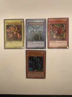Yu-Gi-Oh Egyptian Gods Obelisk Slifer Ra Legendary 25th Anniversary LC01 - Image 1