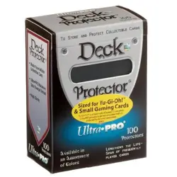 ULTRA PRO 100 SMALL DECK PROTECTOR SLEEVES YUGIOH MADE IN USA 81615 YGO BLACK - Image 1