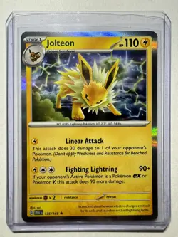 Jolteon Reverse Holo NM 135/165 Scarlet & Violet 151 Pokemon Card - Image 1